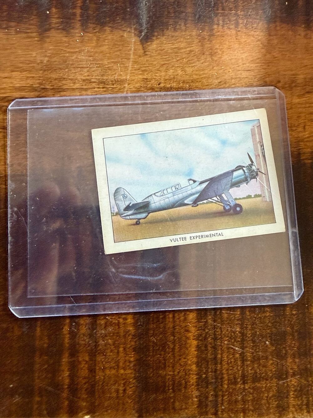 1940 Wings Cigarettes T87 Series C #29 Vultee Experimental Airplane Card